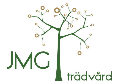 JMG Trädvård – Trädfällning, Stubbfräsning, Arborist, Beskärning, Trädgårdskötsel i Ljungby, Strömsnäsbruk, Markaryd, Vittsjö, Laholm Logotyp